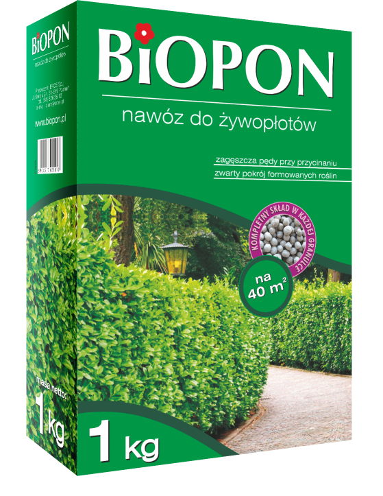 Biopon Nawóz granulowany do żywopłotu 1kg (1191)