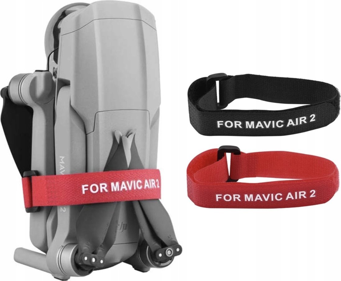BRDRC ZABEZPIECZENIE BLOKADA ŚMIGIEŁ DJI MAVIC AIR 2 2X - CZERWONA + CZARNA