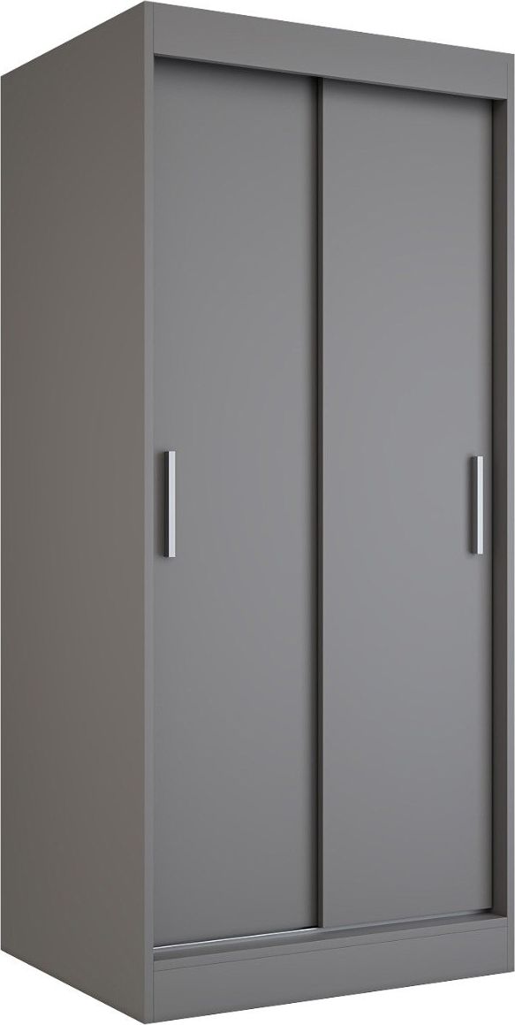 MKPOL Szafa przesuwna MODUO COMFORT 90 antracyt gładka