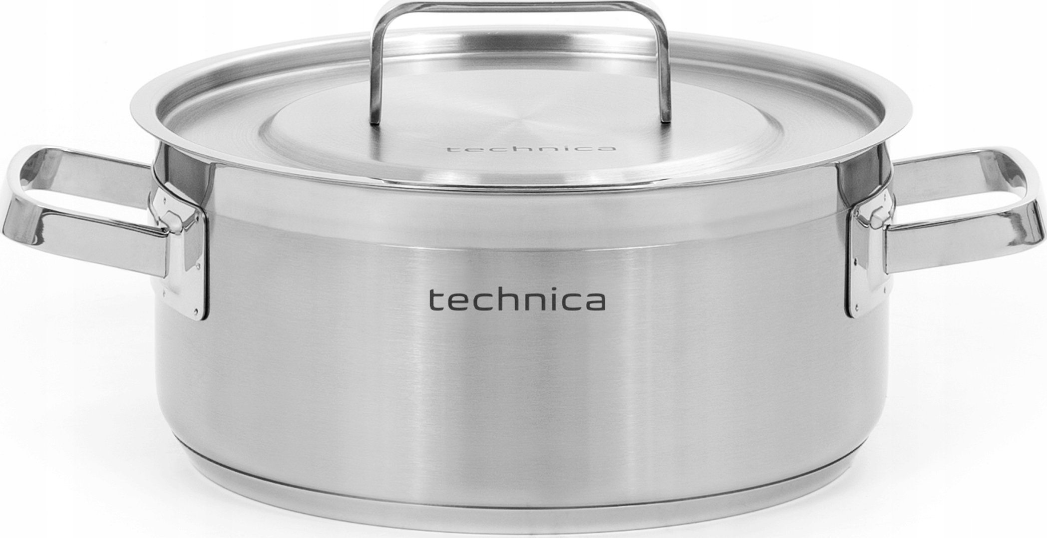 Technica Garnek niski 5 l o średnicy 240 mm z pokrywką ze stali nierdzewnej | TECHNICA, Platinum Line