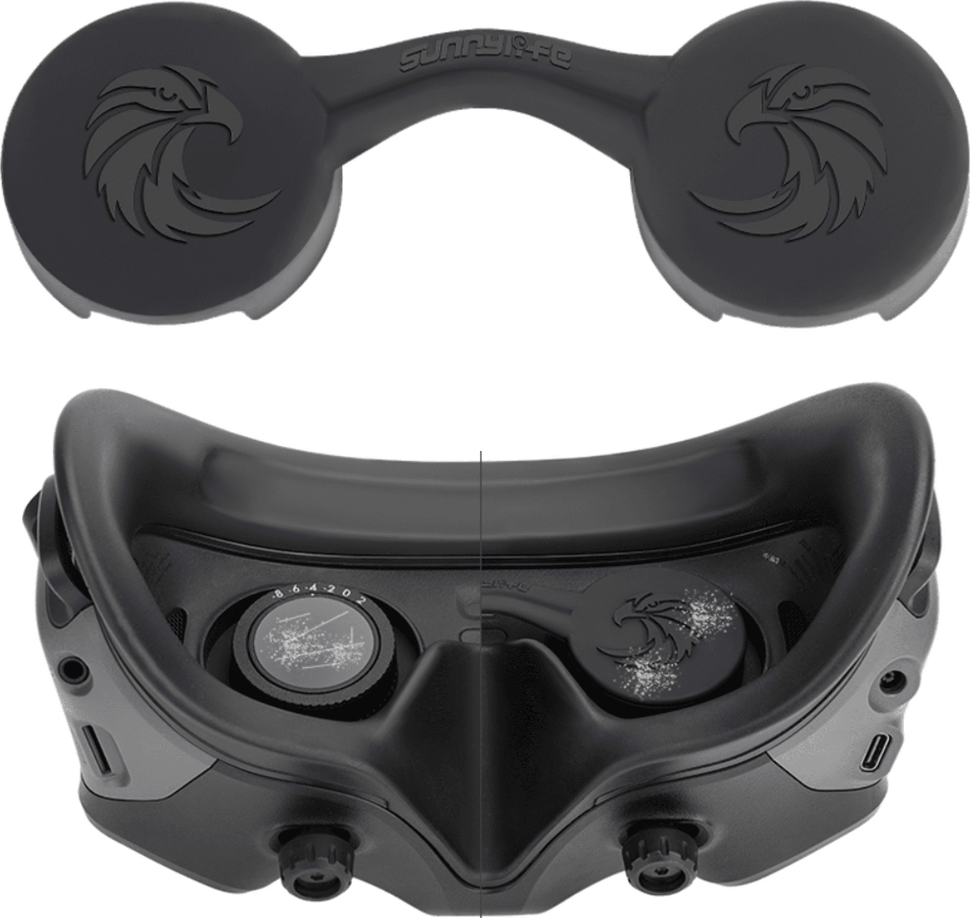 SunnyLife Osłona Ochrona Dekielek Do Gogli Dji Goggles 2 / Do Dji Avata / Mini 3 Pro / Mini Se / Mavic 3 / At-bht565-d