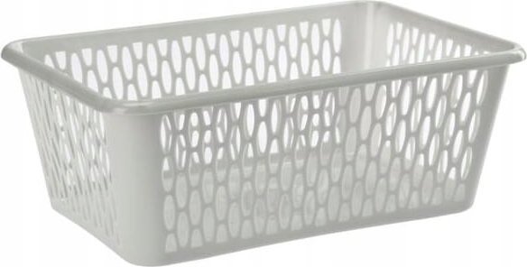 Koszyk do przechowywania szary prostokątny 26x37x15cm uniwersalny organizer