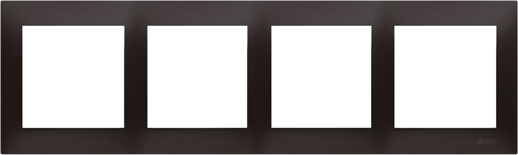 Kontakt-Simon Ramka 4-krotna 54 Premium do puszek karton-gips antracyt metalizowany (DRK4/48)