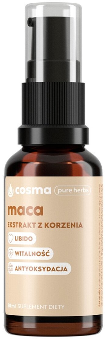 Cosma Cannabis Pure Herbs maca ekstrakt z korzenia maca suplement diety 30ml