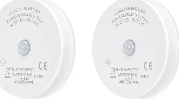 Lampka wtykowa do gniazdka Aigostar Lampka nocna z czujnikiem LED Lampka nocna z czujnikiem LED