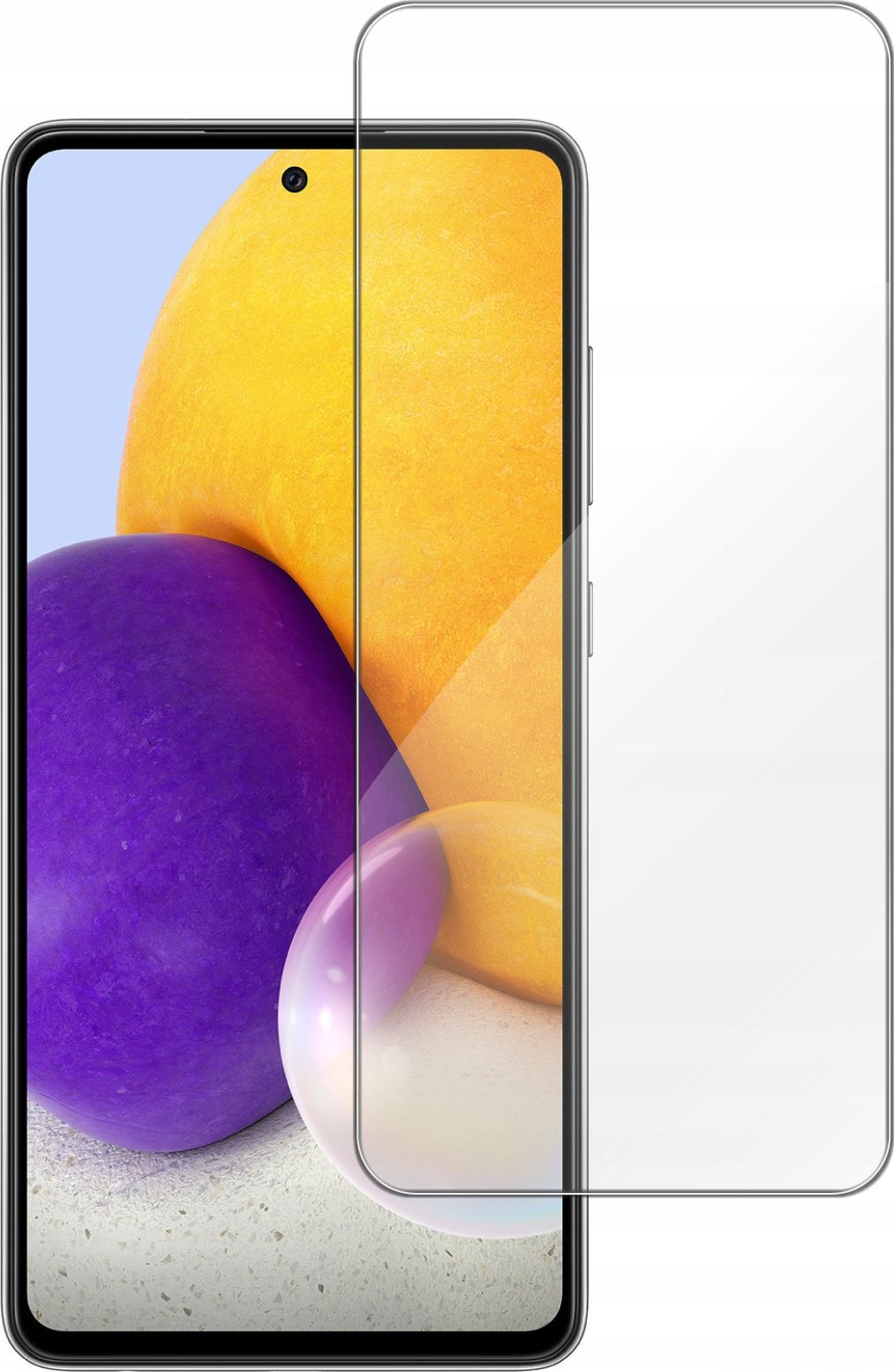 etumi Szkło Hartowane 9H Do Samsung Galaxy A72 | Szybka Szkiełko Ochronne Na Ekran Twarde Płaskie Przód / Ochrona Matrycy Telefonu Glas0161