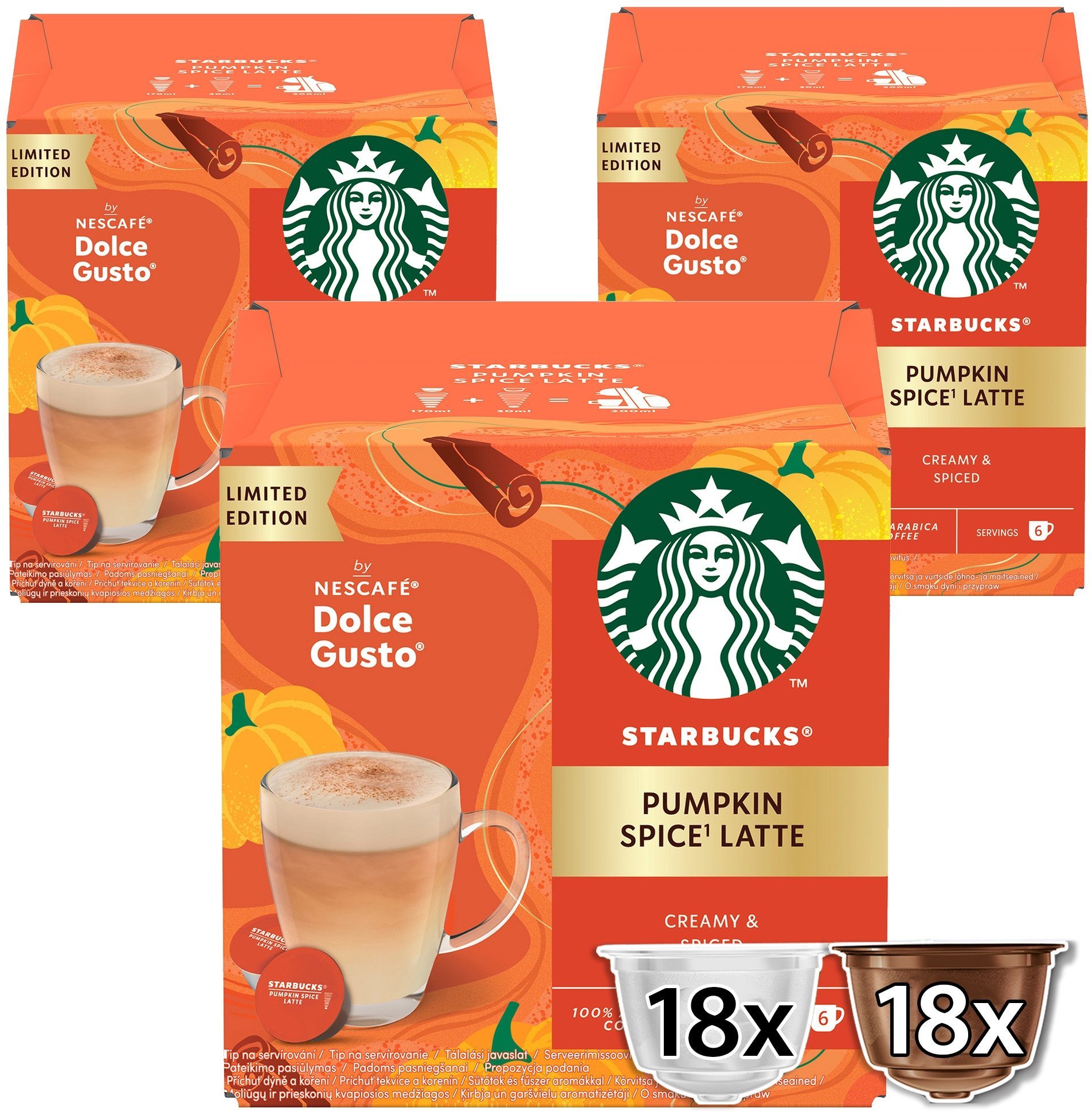 Starbucks Pumpkin Latte 6 porcijas - Kafijas kapsulas