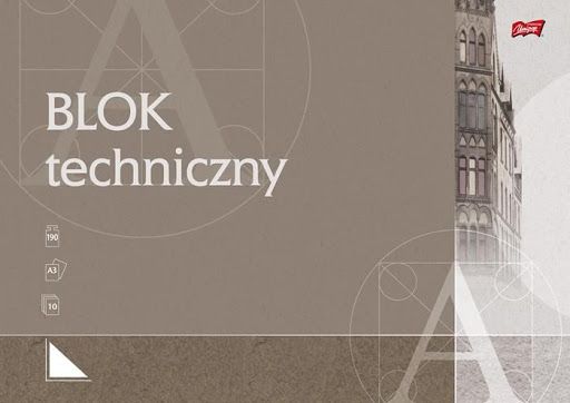 Unipap Blok techniczny A3 10k biały