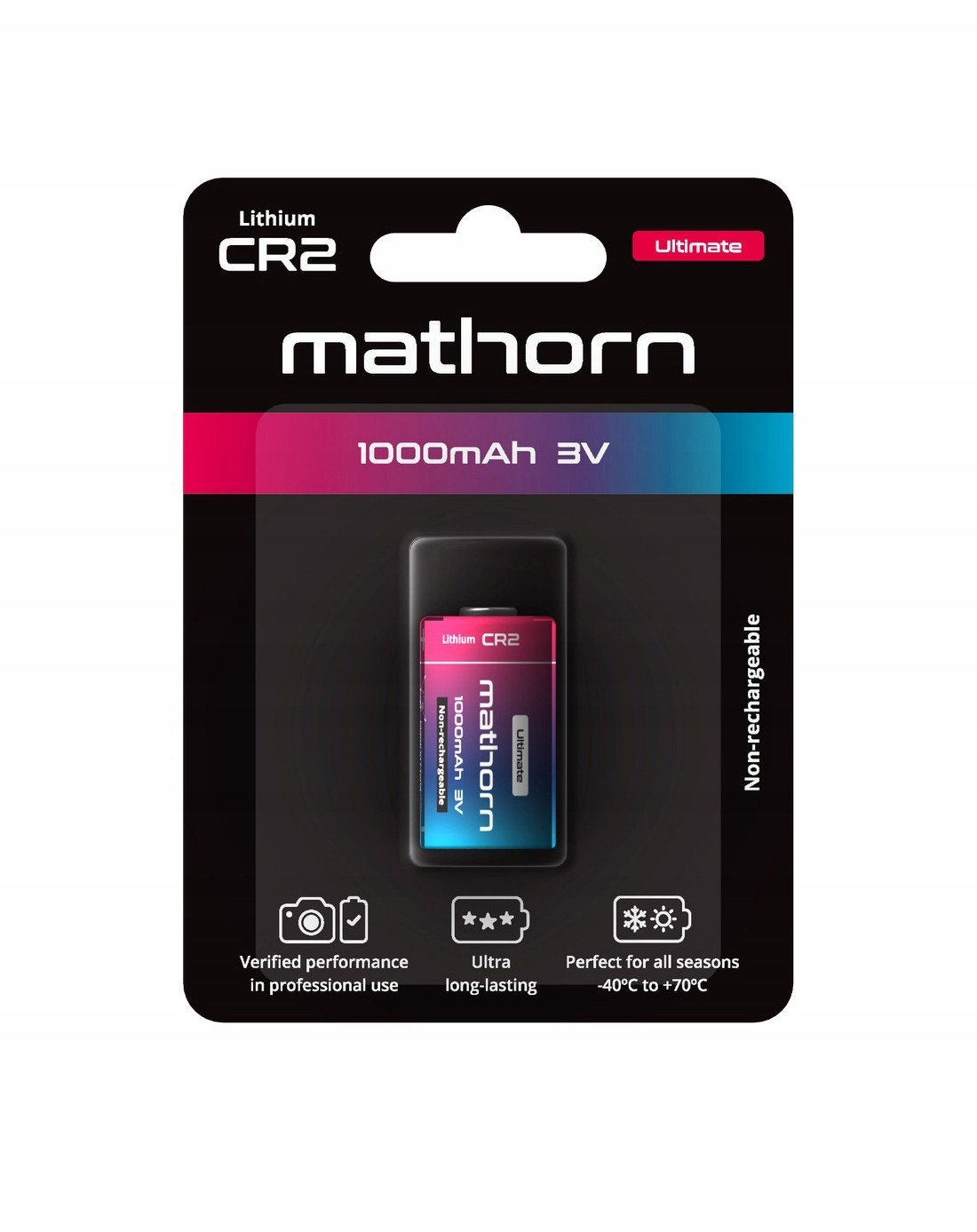 Bateria litowa Mathorn Ultimate CR2 1000mAh Lithium