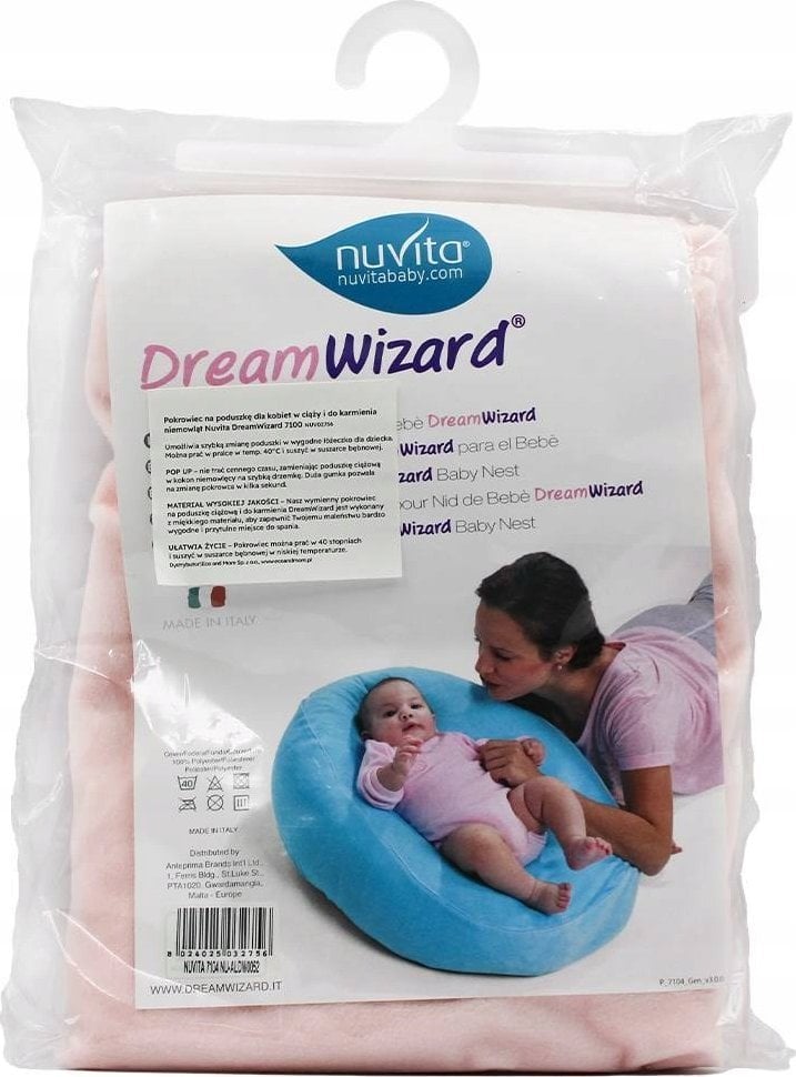Nuvita Nuvita, Pokrowiec na poduszkę do karmienia DreamWizard, Różowy
