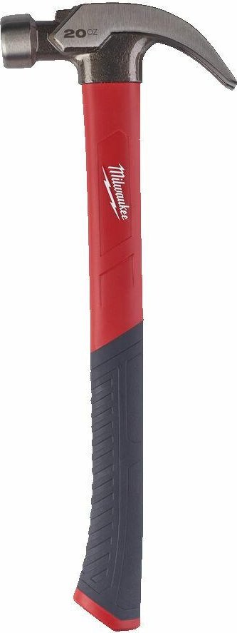 Milwaukee MILWAUKEE CARPENTER'S HAMMER 570g CURVED HANDLE FIBERGLASS