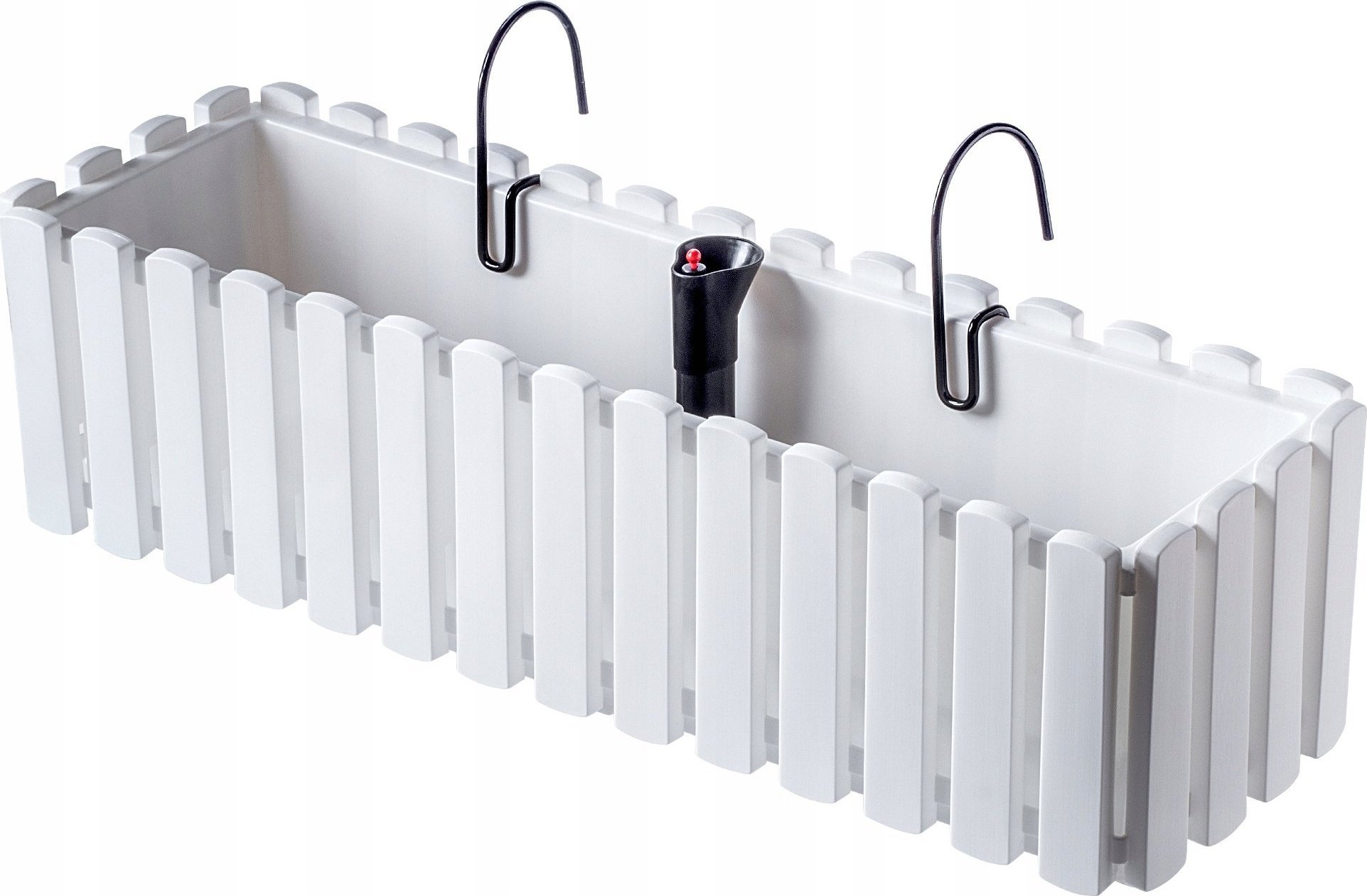 Kadax KADAX Skrzynka Balkonowa Donica Uchwyty 58cm Biała