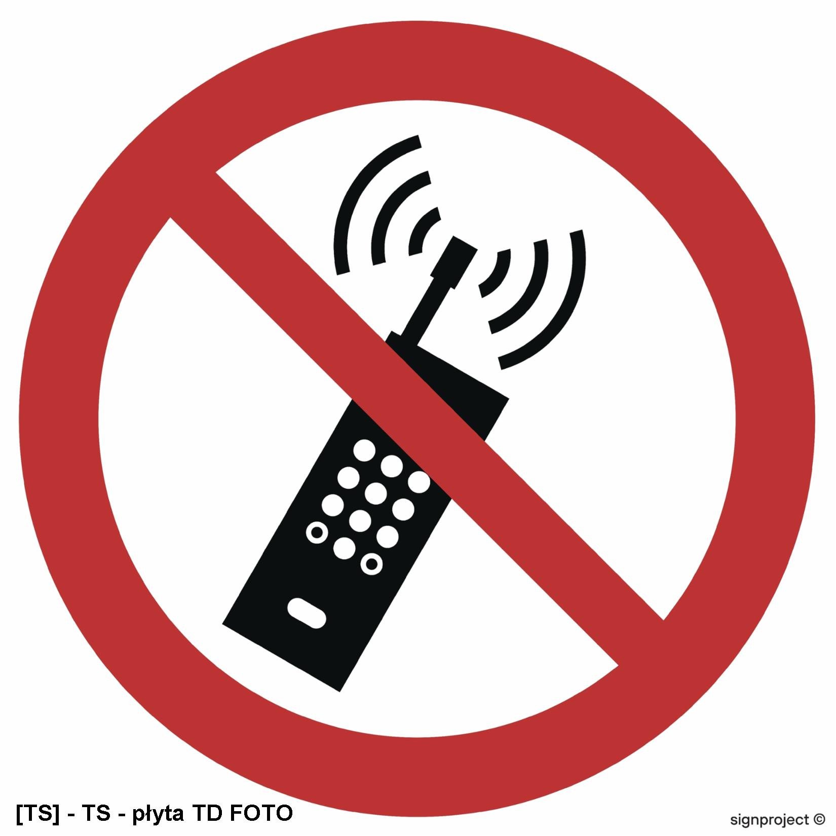 GA013 - Zakaz używania telefonów komórkowych 250x250