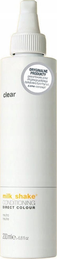 Milk Shake Milk Shake, Direct Colour, Ammonia-Free, Hair Colour Conditioner, Clear, 200 ml For Women
