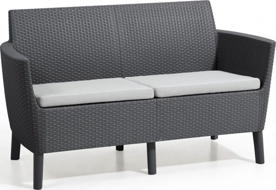 Allibert Podwójna sofa SALEMO - grafit