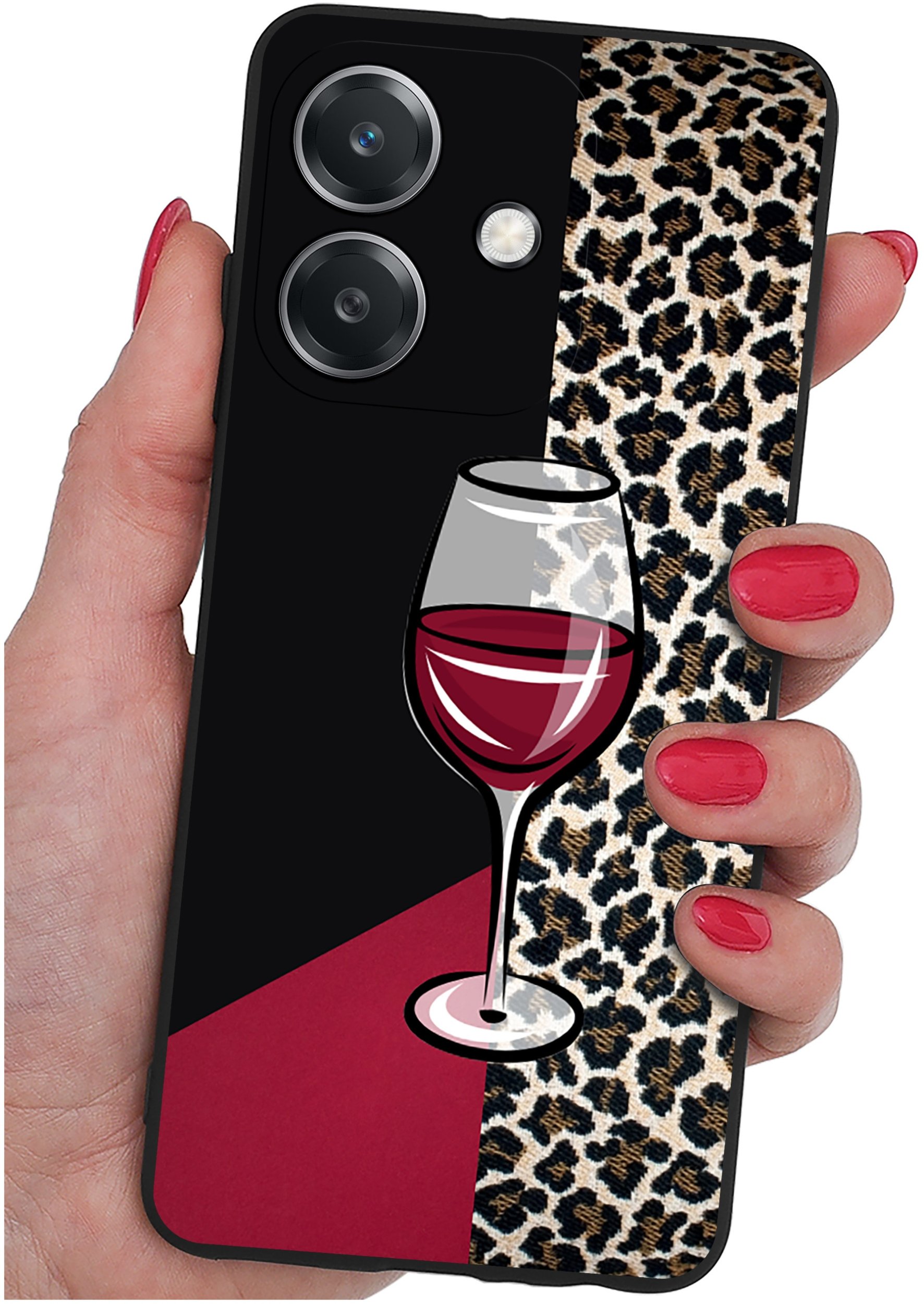 Etui do Oppo A40 | A40M | WZORY | SILIKONOWE MATT SZKŁO 9H