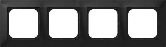 Ospel IMPRESJA Ramka poczwórna czarny metalik R-4Y/33