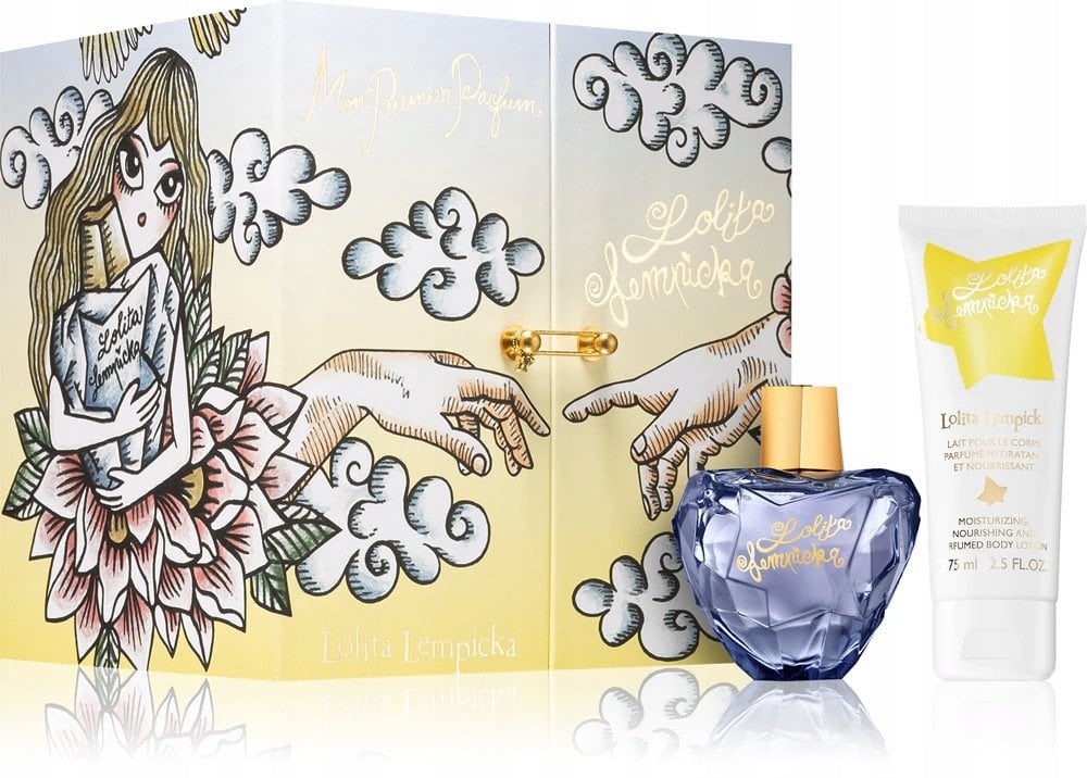 Set Lolita Lempicka: Mon Premier Parfum, Eau De Parfum, For Women, 50 ml + Mon Premier Parfum, Moisturizing, Body Milk, 75 ml For Women