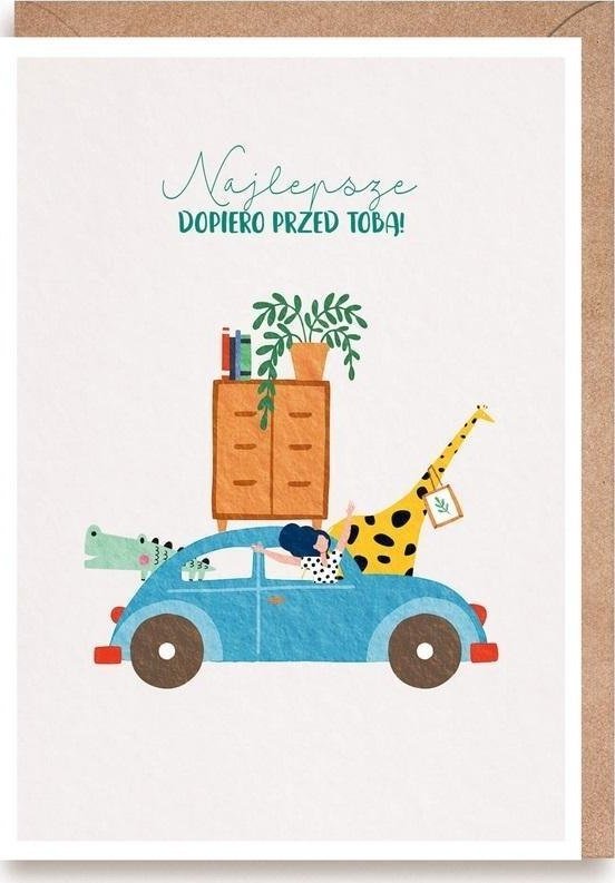 Cardie Kartka Najlepsze dopiero przed Tobą, eko koperta