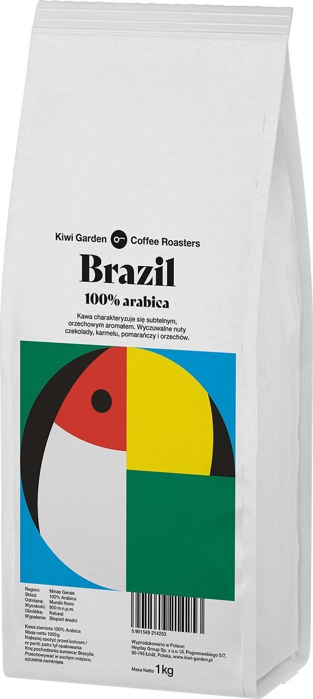 Kawa ziarnista Kiwi Garden Brazylia 1 kg