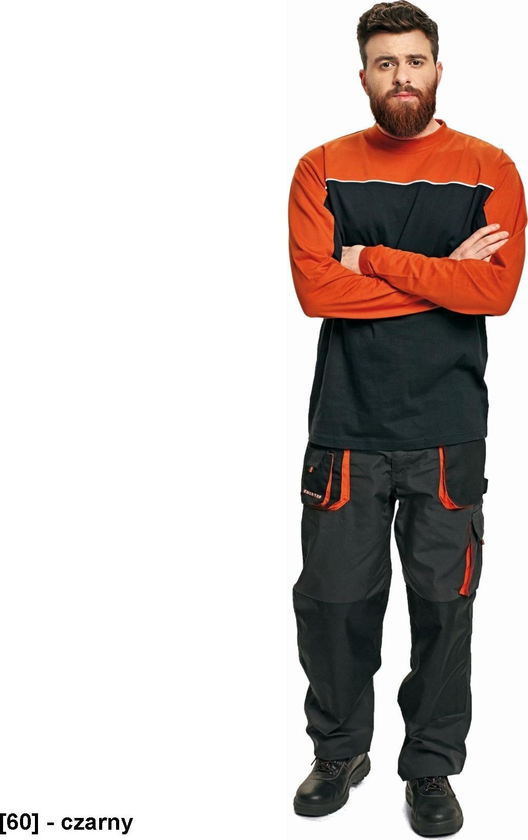 CERVA EMERTON LONG SLEEVE - dwukolorowy podkoszulek z długim rękawem S