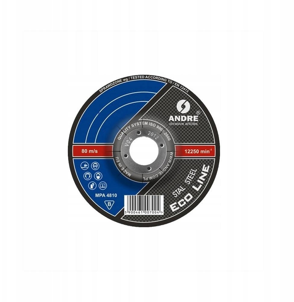 Andre ANDRE TARCZA DO SZLIFOWANIA METALU 125 x 6,0mm METAL ECO* LINE A30QBF