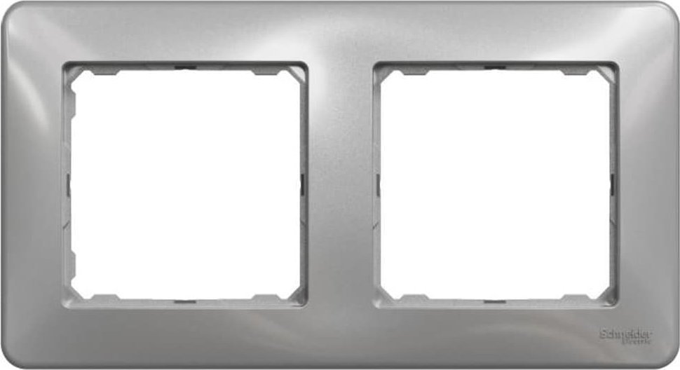 Schneider Electric Sedna Design, Ramka 2-krotna, srebrne aluminium