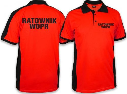 North Wind + medical Koszulka Polo RATOWNIK WOPR męska FLUO