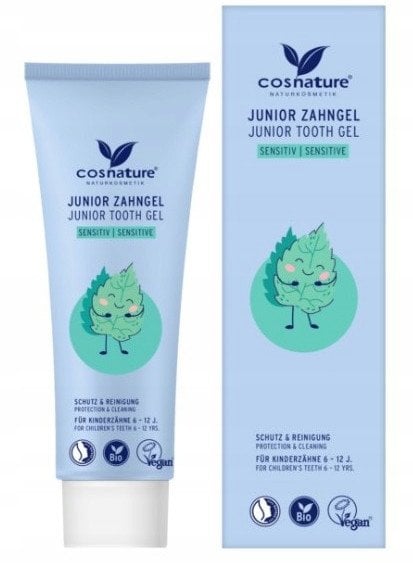 COSNATURE_Junior Tooth Gel żel do zębów wrażliwych dla dzieci 6-12 lat Rumianek i Mięta 75ml
