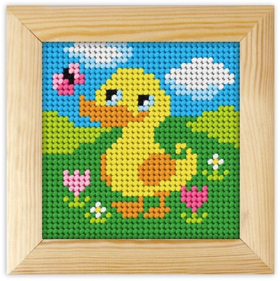 Haft z ramką. Moje pierwsze wyszywanie - Kaczuszka