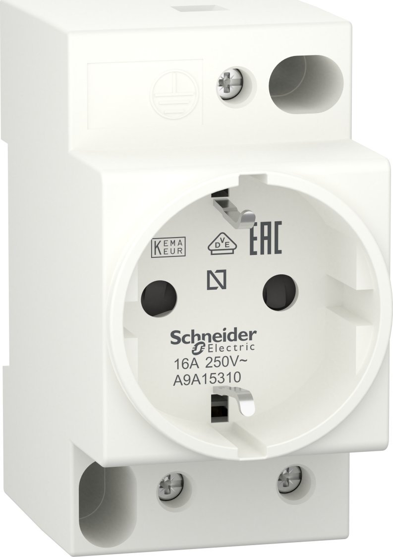 SCHNEIDERE Gniazdo modułowe iPC SCHUKO Schneider Acti 9 A9A15310 2P+E 10/16A 250V