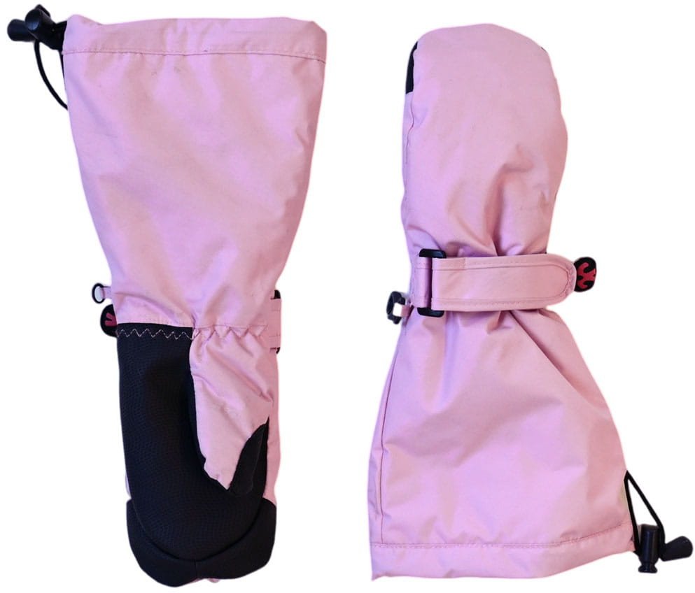 Rękawiczki zimowe dziewczęce wodoodporne, różowe, Ducksday, Lee, S, 2-3 lata