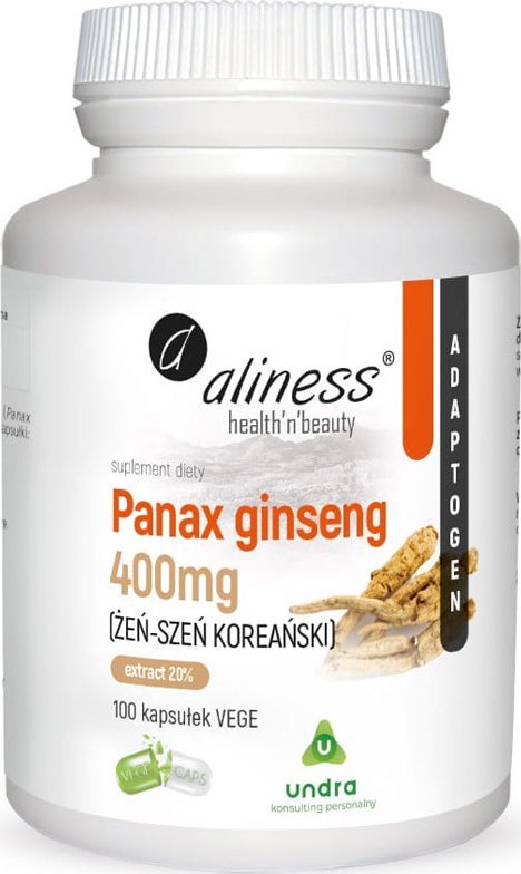 Aliness ALINESS Panax Ginseng 400mg 100vegcaps