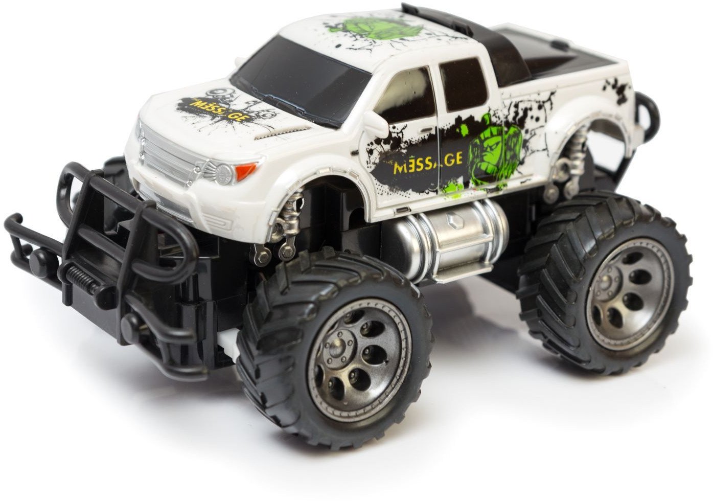 Terenowy samochód sterowany radiem biały