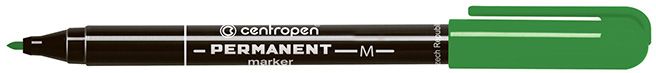 Centropen Marker Zielony Permanentny Okrągła Końcówka 1.00 mm (2846/10)