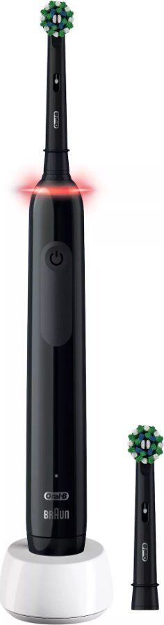 Szczoteczka Oral-B Szczoteczka rotacyjna Pro 3 3000 CrossAction Czarna + dodatkowa końcówka