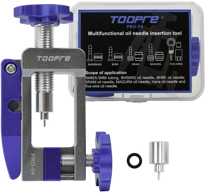 Aluminiowy przyrząd Toopre Pro-04 do montażu końcówek przewodów hamulcowych + obcinak przewodów