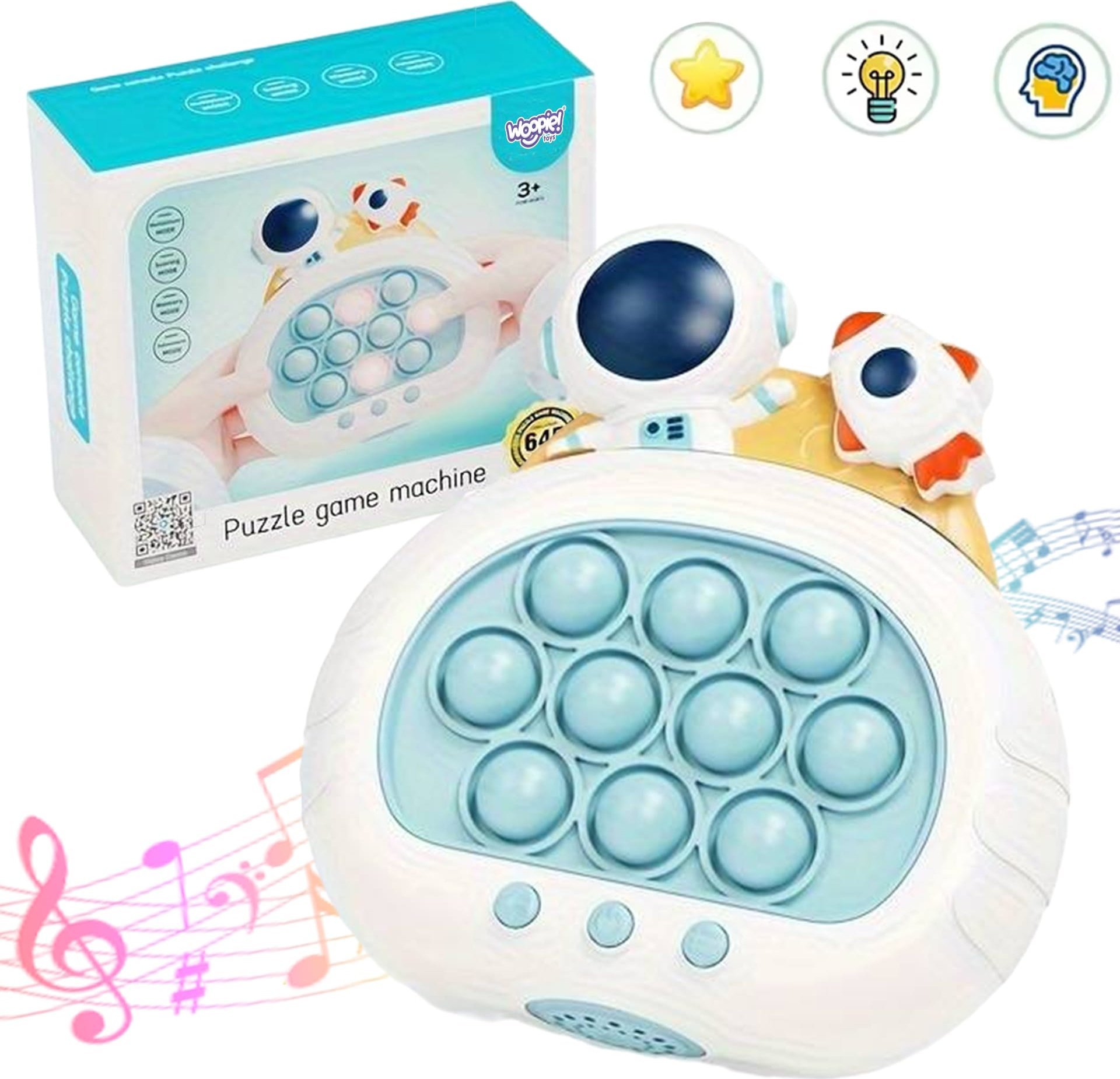 Woopie WOOPIE Gra POP IT Elektryczna Antystresowa Zręcznościowa Kosmos