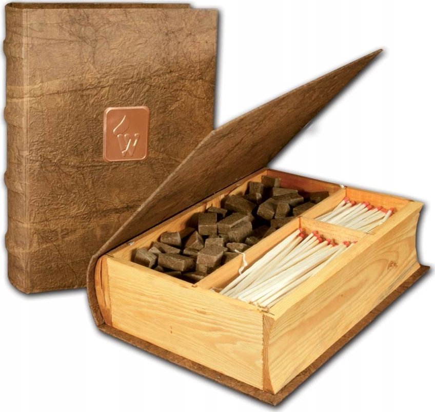 Wołoszyn Zestaw do kominka - Książka, drewno antyczne