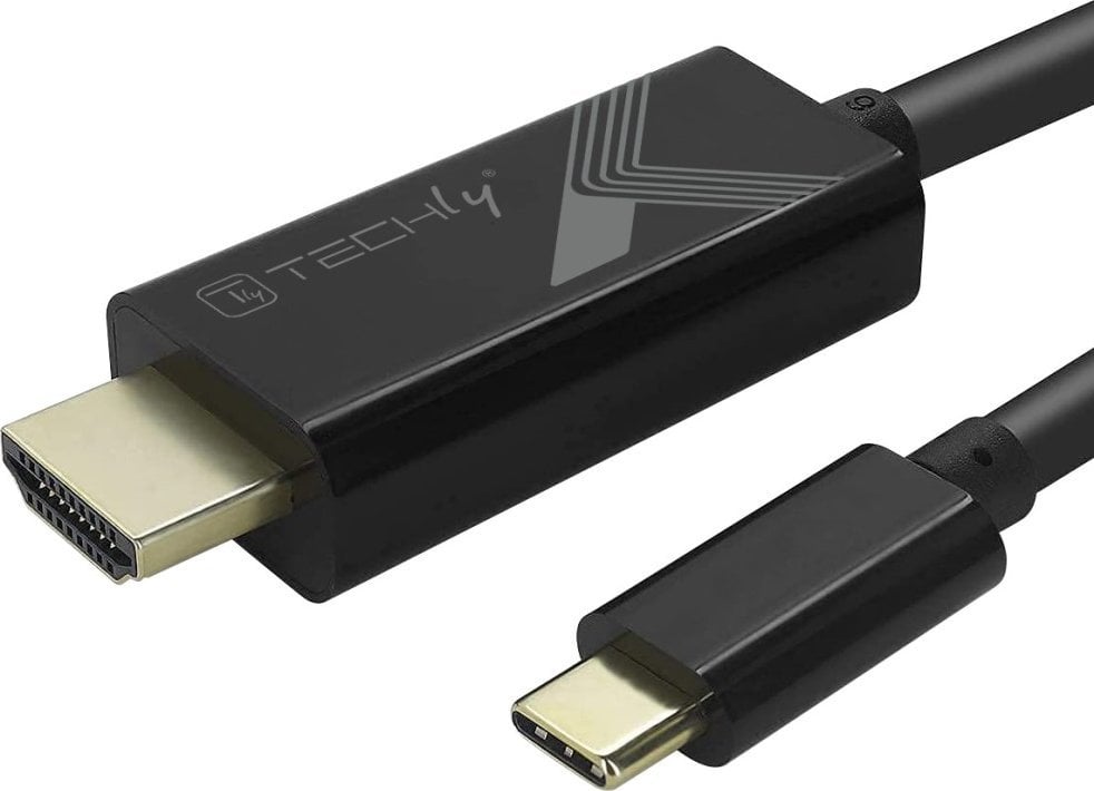 Adapter AV Techly Adapter Kabel USB-C M auf HDMI M 2.0 4K czarny 5m