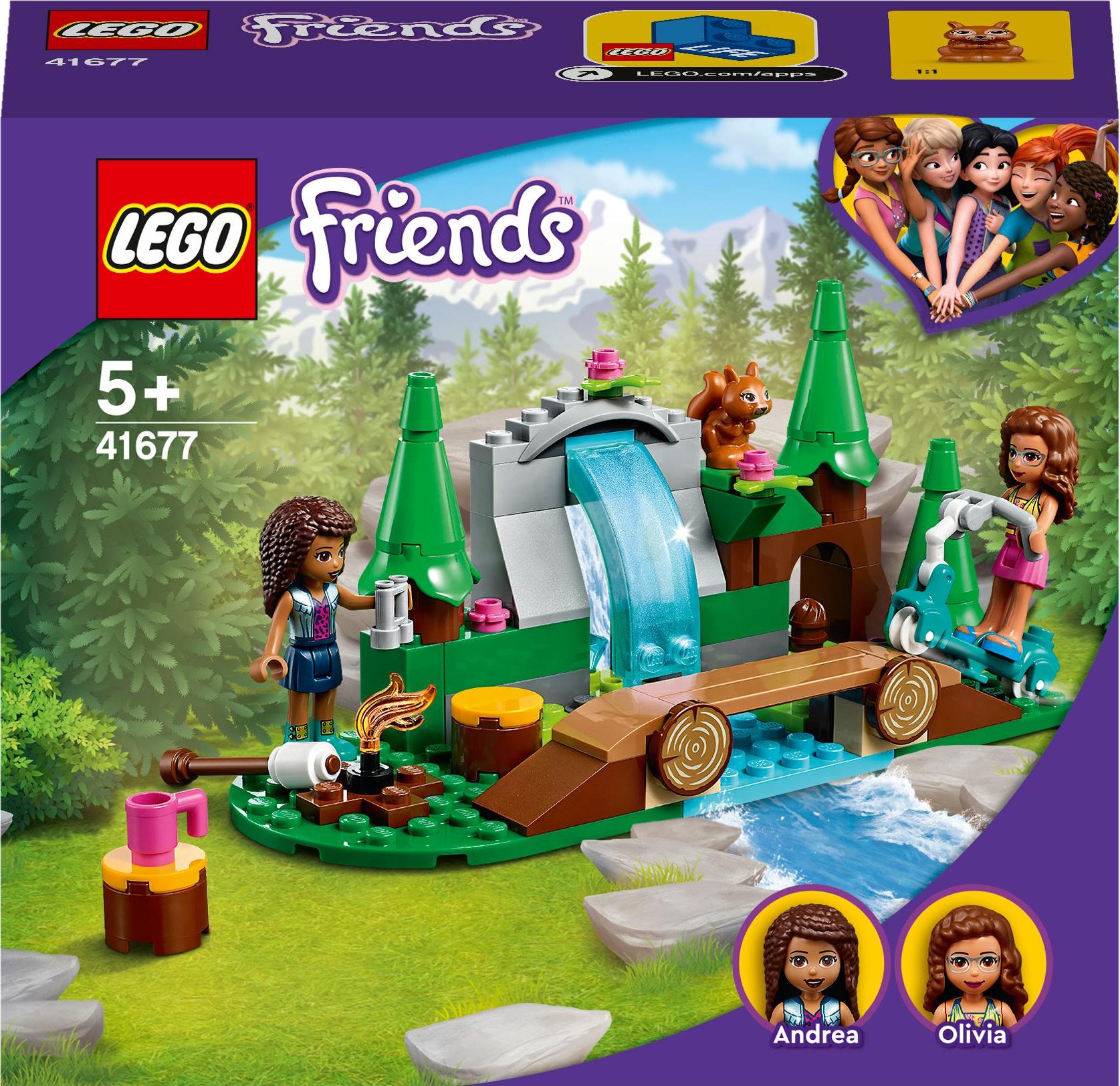 LEGO Friends Leśny wodospad (41677)