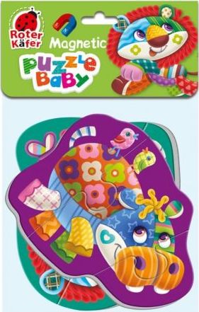 Roter Kafer Miękkie magnetyczne puzzle Lew i Hipopotam