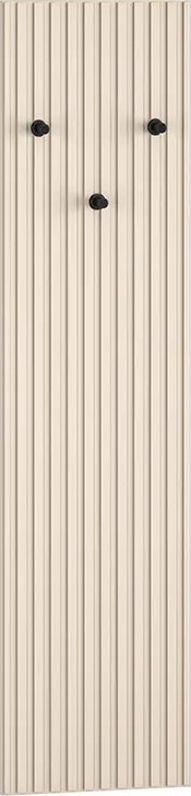 ML Meble Wieszak ELLEN 3U kaszmir/czarny do przedpokoju ML MEBLE