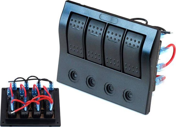 TurboWorks_F Przełączniki 12/24V IP68 (ON)-OFFx1, ON-OFFX3, 2B 5A, 1B 10A, 1B 15A