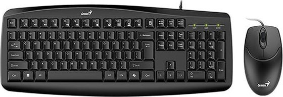 Genius Smart KM-200 Copilot, zestaw klawiatura z przewodow� mysz� optyczn�, CZ/SK, przewodowa (USB), czarna