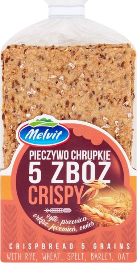 Melvit Melvit Crispy Pieczywo chrupkie 5 zbóż 130 g