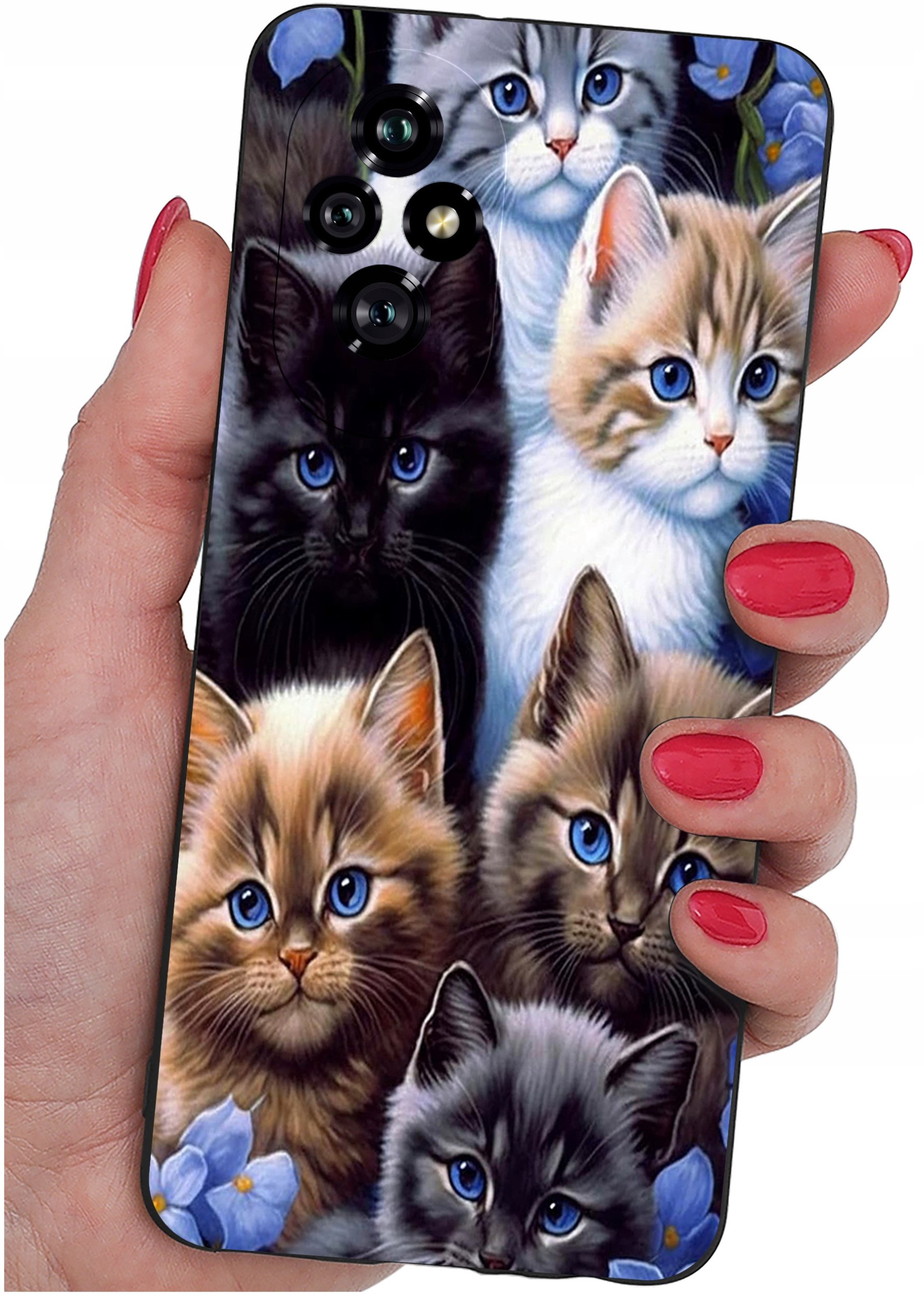 ETUI do Honor 200 5G | WZORY | SILIKONOWE MATT CASE + SZKŁO 9H