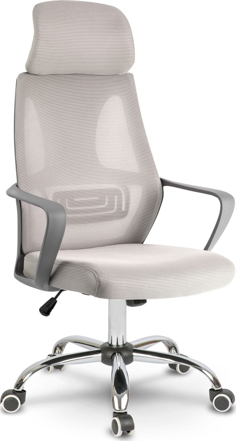 Krzesło biurowe Sofotel Praga Jasnoszare