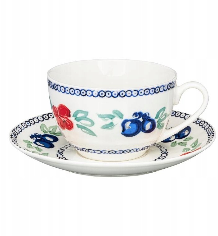 Slowmoose Serwis herbaciany-kawowy Ambition Kalina 12 szt. porcelanowy