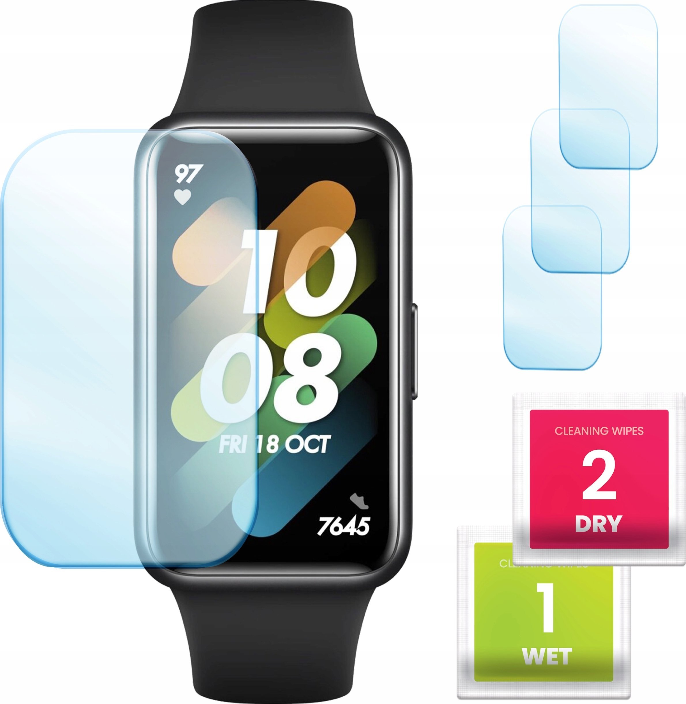 Hello Case 3-PAK Szkło Hybrydowe do Huawei Band 7 (Szybka, Szkiełko, Ochronne)